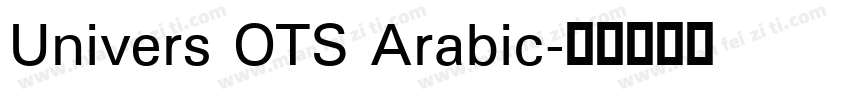 Univers OTS Arabic字体转换